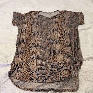 Snake Print Women's Top